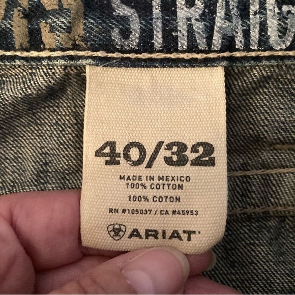 Ariat Medium Wash M5 Slim Straight Jeans - Picture 12 of 15